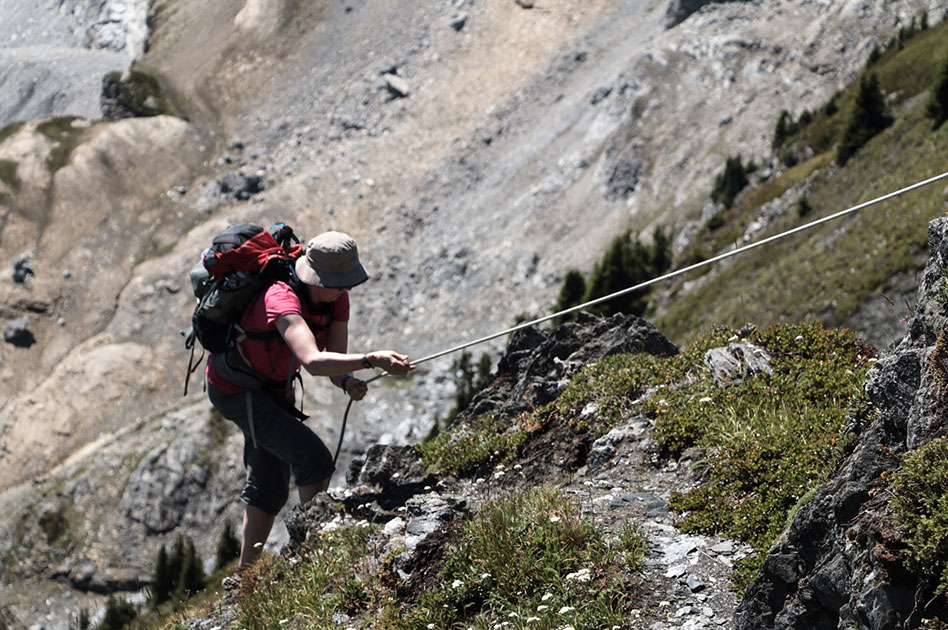 Hiking at The Durrand Glacier Chalet