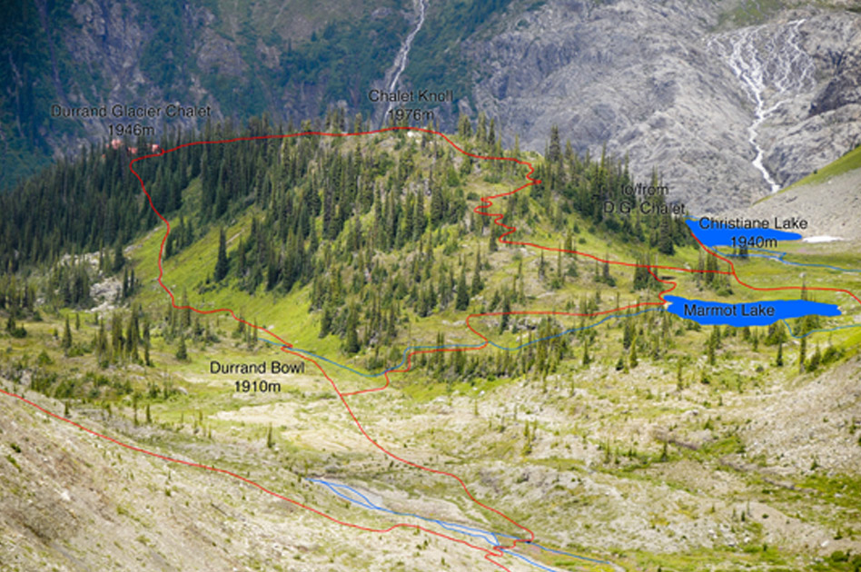 Hiking at Selkirk Mountain Experience