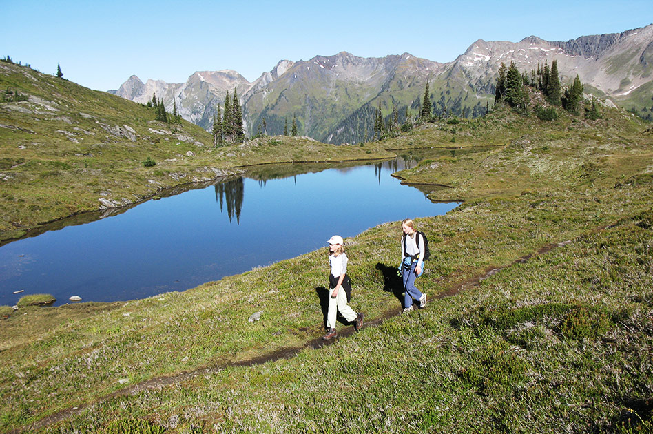 Hiking at Selkirk Mountain Experience