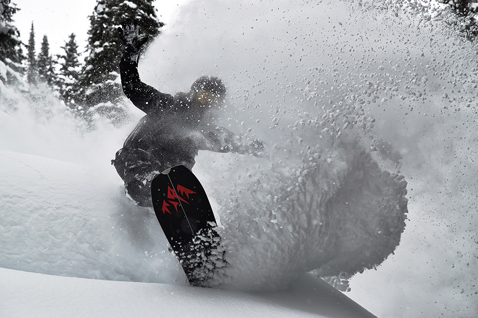 Powder skiing at The Durrand Glacier Chalet