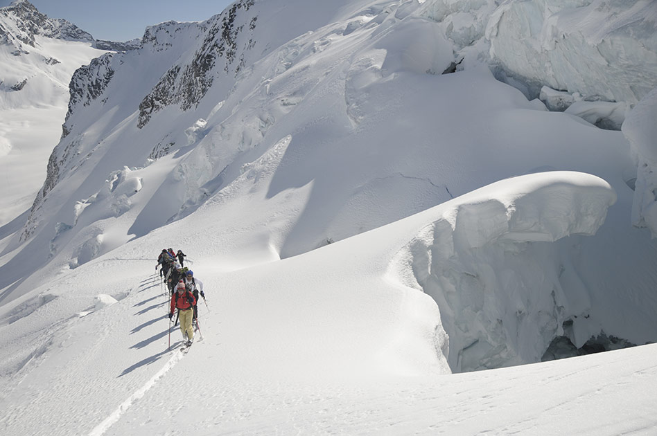 Skiing at The Durrand Glacier Chalet