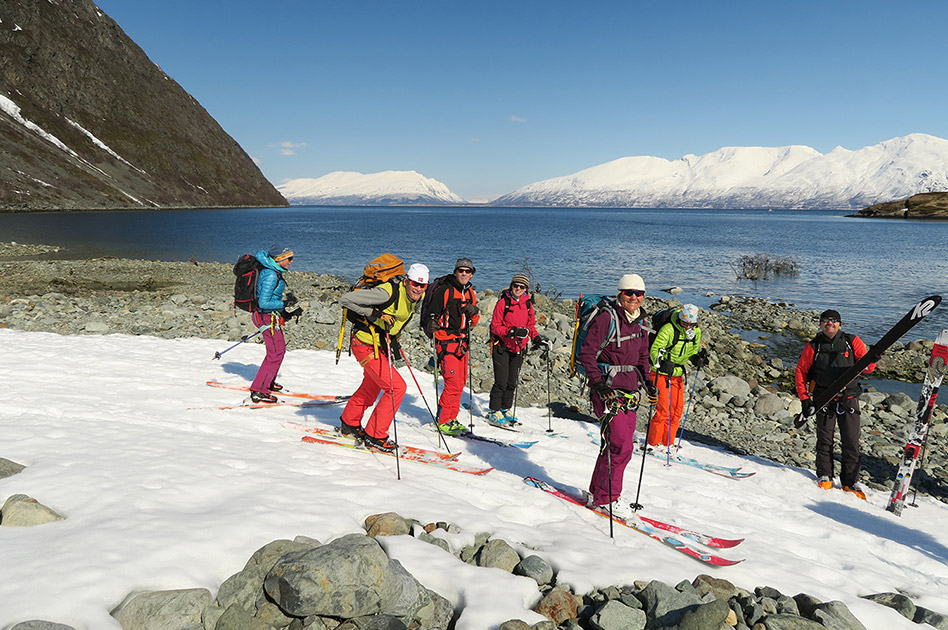 Ski Lyngen Alps in northern Norway