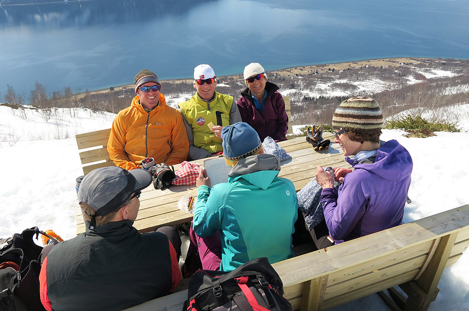 Ski Lyngen Alps in northern Norway