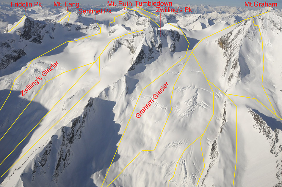 Ski Terrain at the Durrand Glacier Chalet