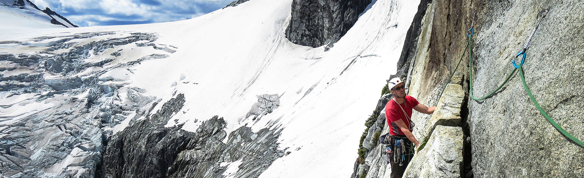 Skiing at the Durrand Glacier