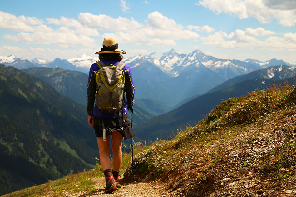 Hiking at The Durrand Glacier Chalet